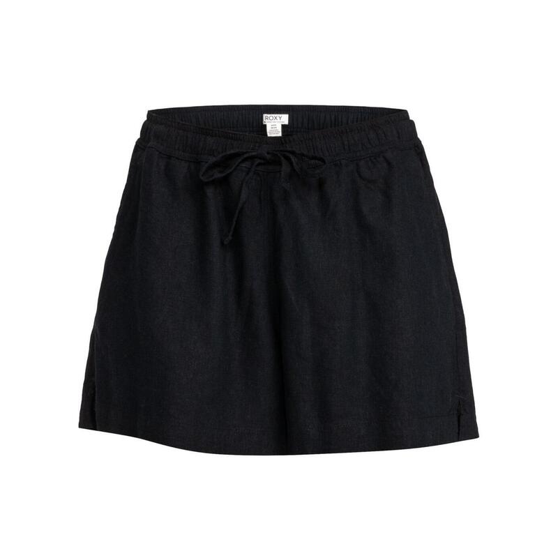 Short Roxy Lekeitio Break Mid Femme - Lot De 1 - Confort Léger En Lin, Taille Élastique Et Cordon