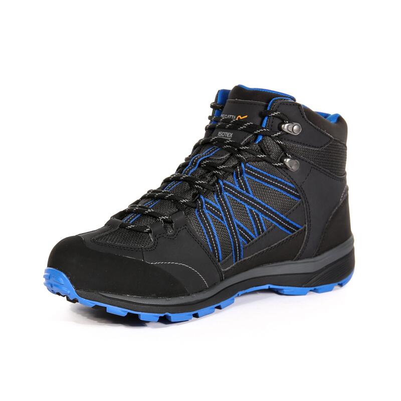 Samaris II Herren-Wanderstiefel - Dunkelgrau/Blau