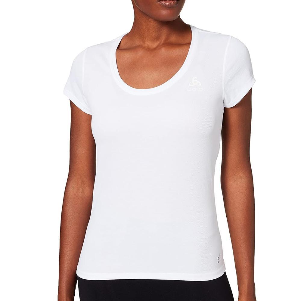 T-shirt technique Blanc Femme Odlo Active 1/2