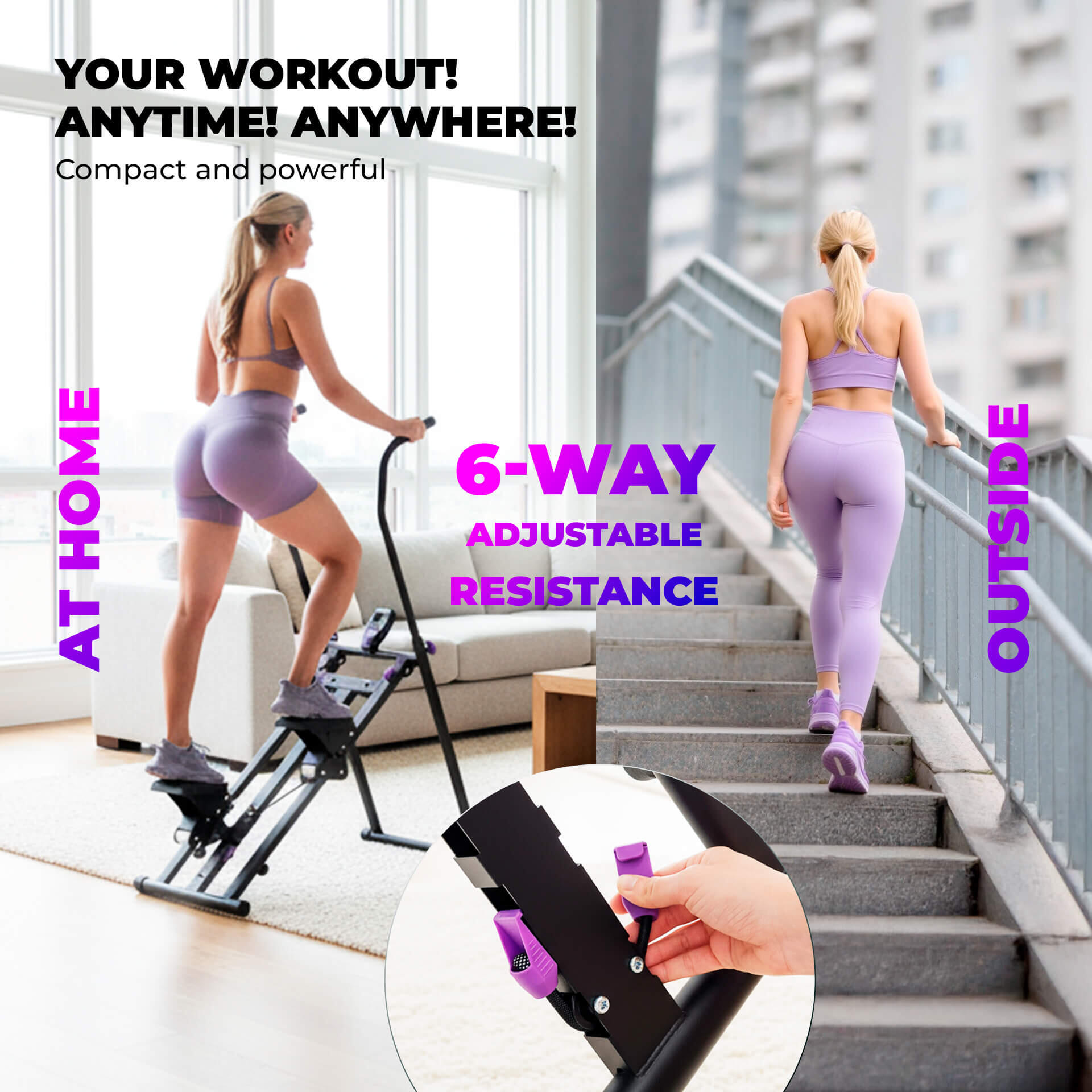Stepper – Effektiver Trainer für dein Ganzkörpertraining zuhause - Climber 1000 3/9