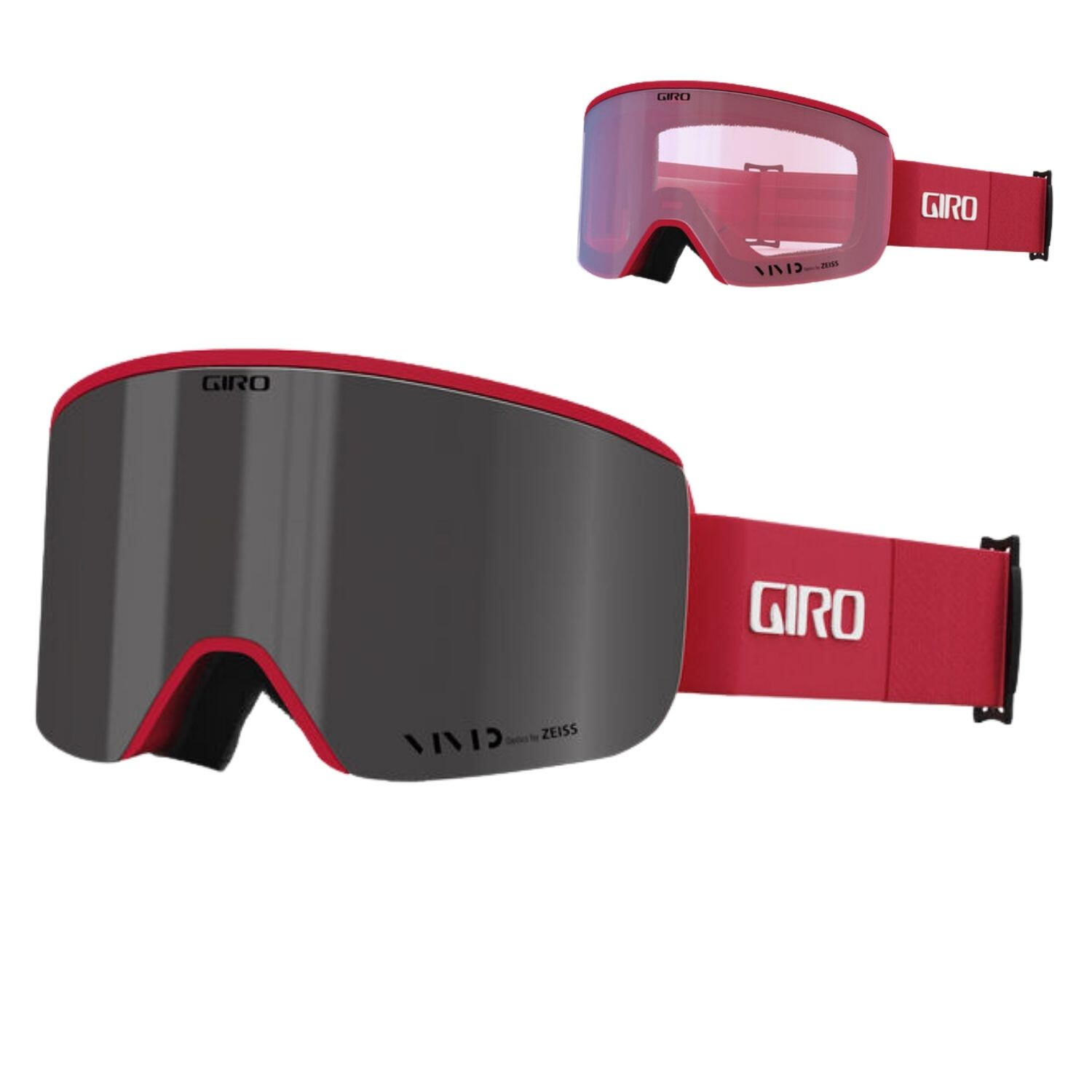 Giro - Masque De Ski Giro Axis Adulte Deux Lentilles S1/s2 - Masque - Rouge - No Size - Decathlon