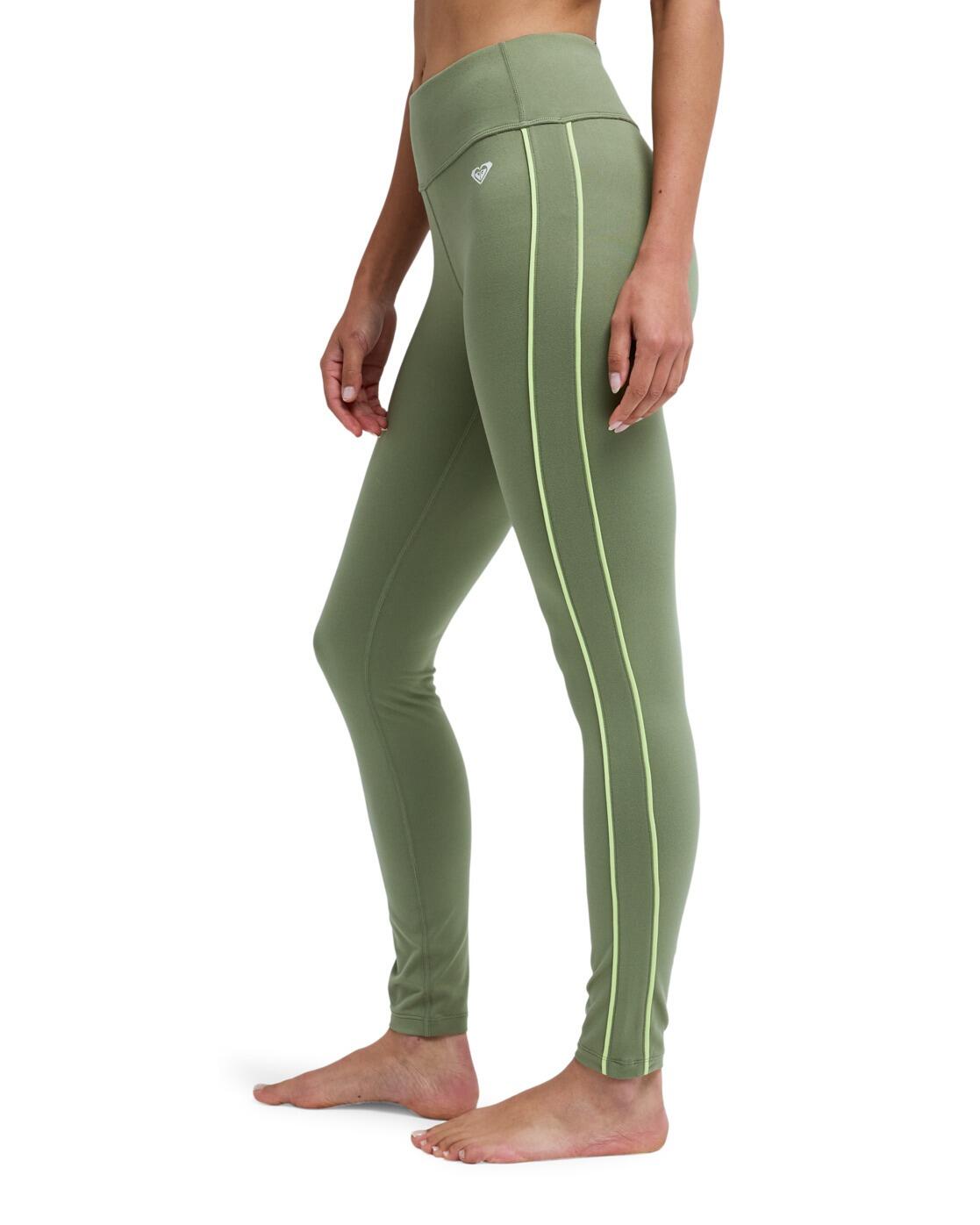 Legging de sport EVERYDAY FLOW Vert Femme 3/4