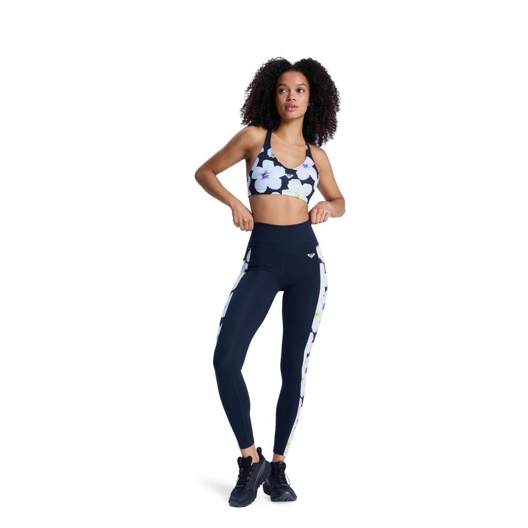 Roxy - Legging De Sport Heart Into It Noir Femme - Legging - Noir - Decathlon