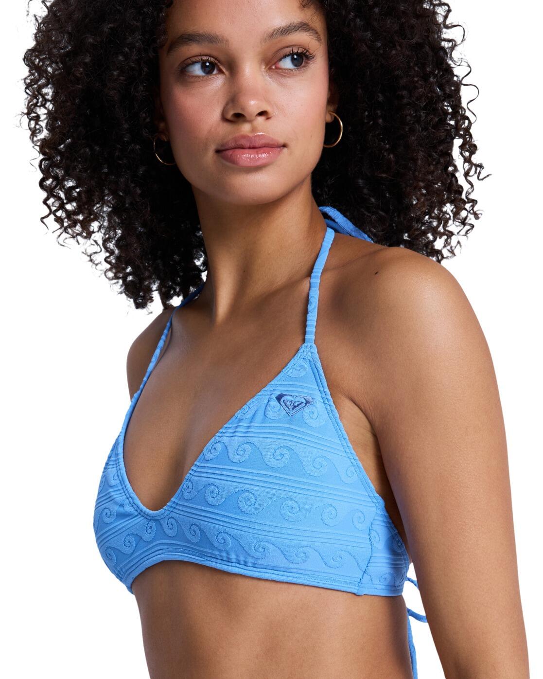 Ensemble bikini triangle deux pièces PARADISE WAVE Bleu Femme 4/4
