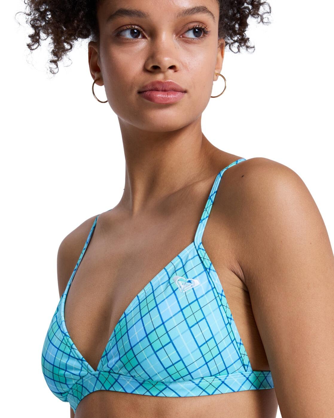 Bikini triangular PRINTED ESSENTIALS SET Verde Mujer 4/4