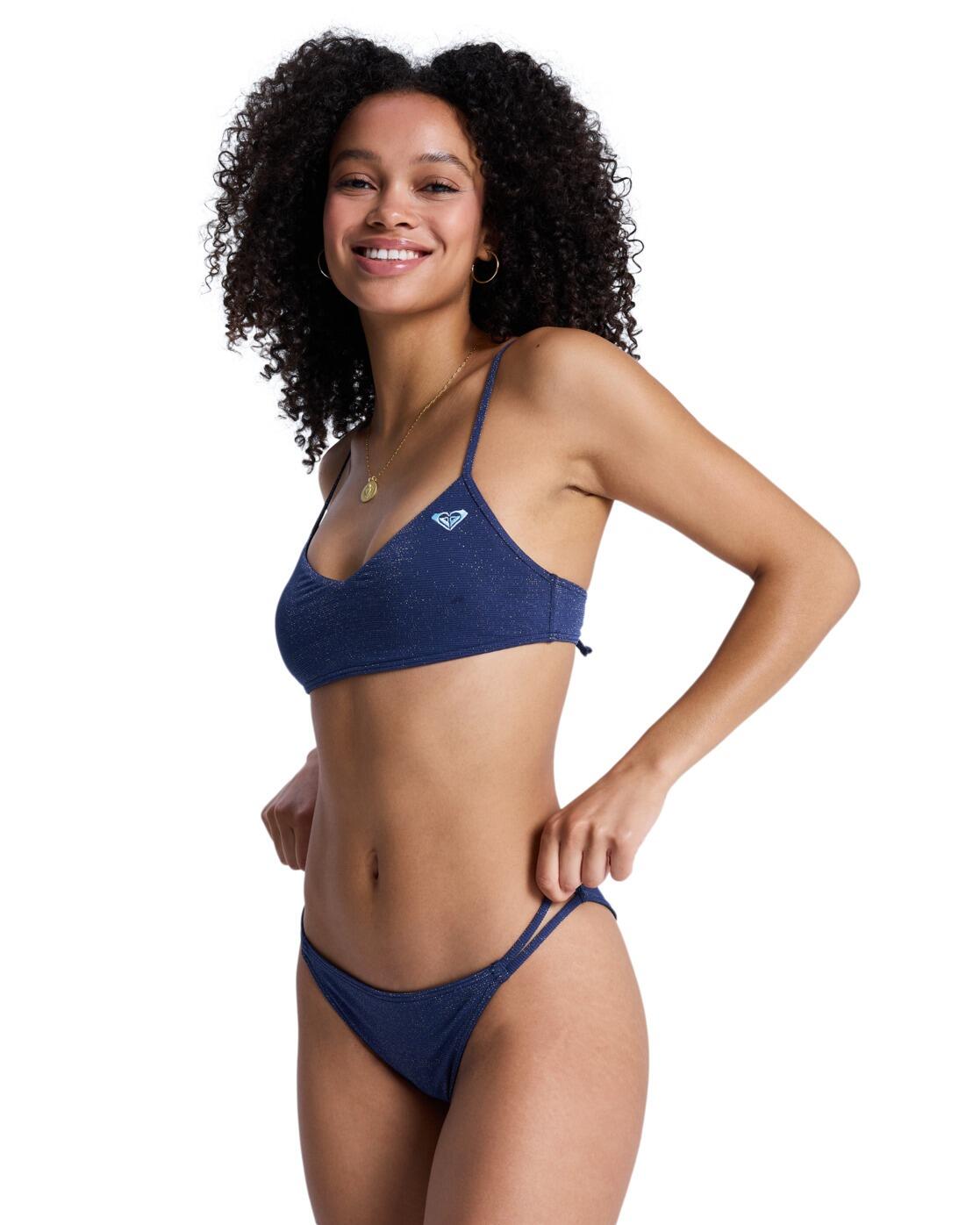 Bikini bralette ROXY SHINE SET Azul Mujer 2/4