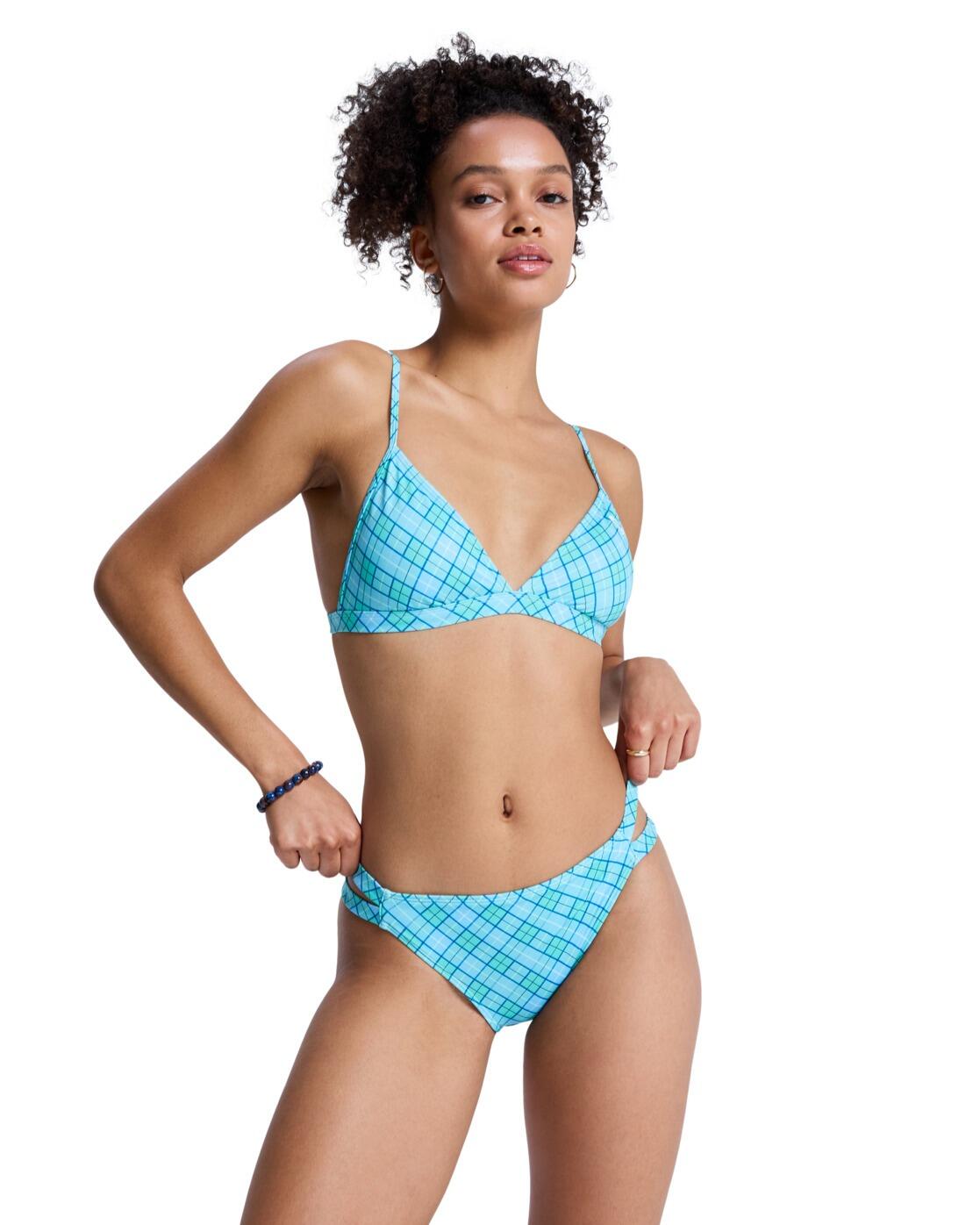 Roxy Zweiteiliges Triangel-Bikini-Set PRINTED ESSENTIALS Grün Frauen