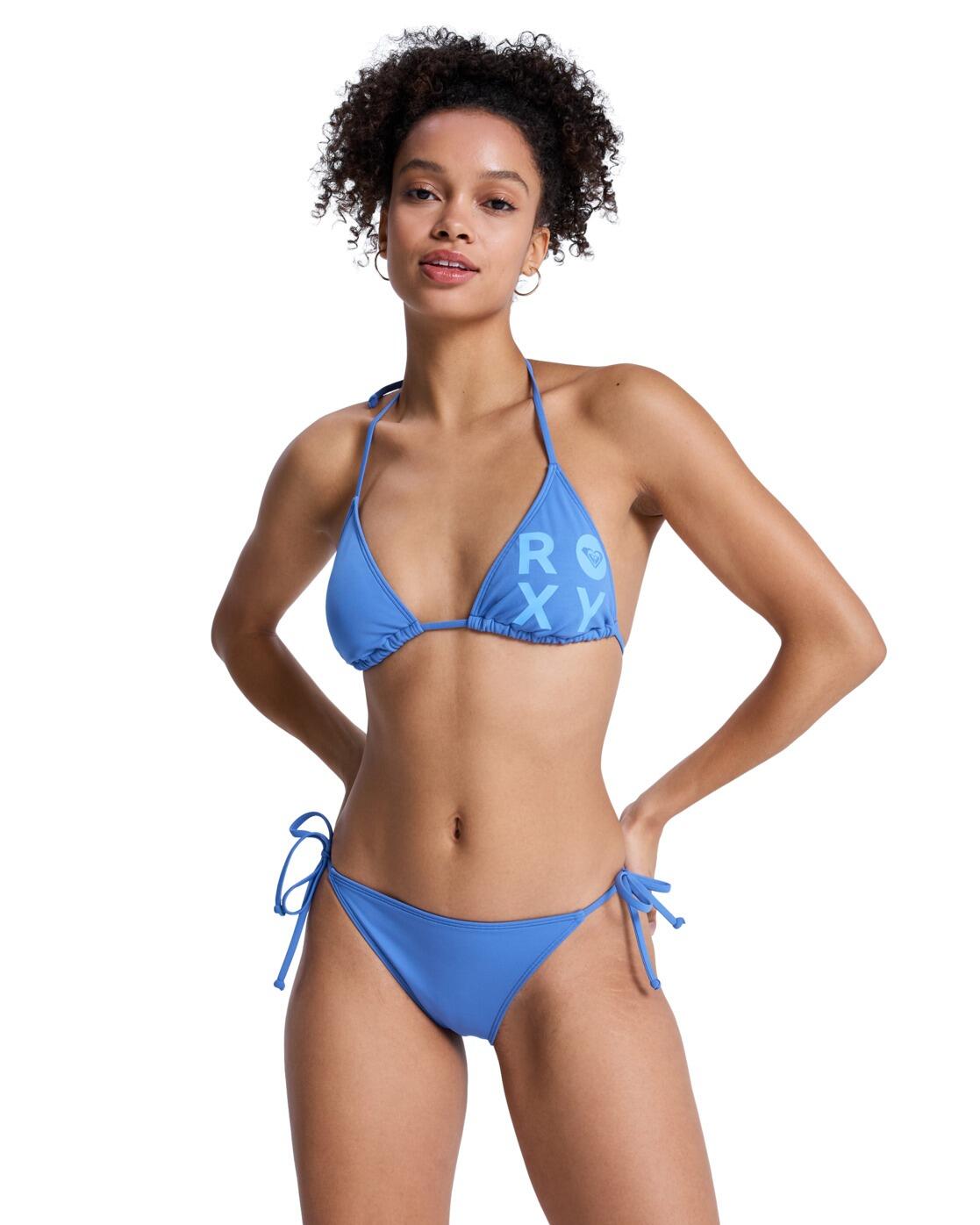 Roxy Tiki-Tri-Bikini-Set SOLID ESSENTIALS Blau Frauen