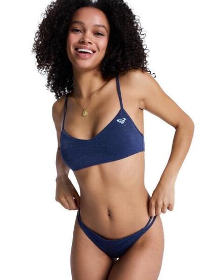 Zweiteiliges Bralette-Bikini-Set ROXY SHINE Blau Frauen