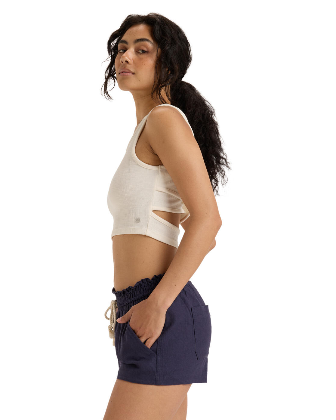 Short de playa OCEANSIDE Azul Mujer 3/4