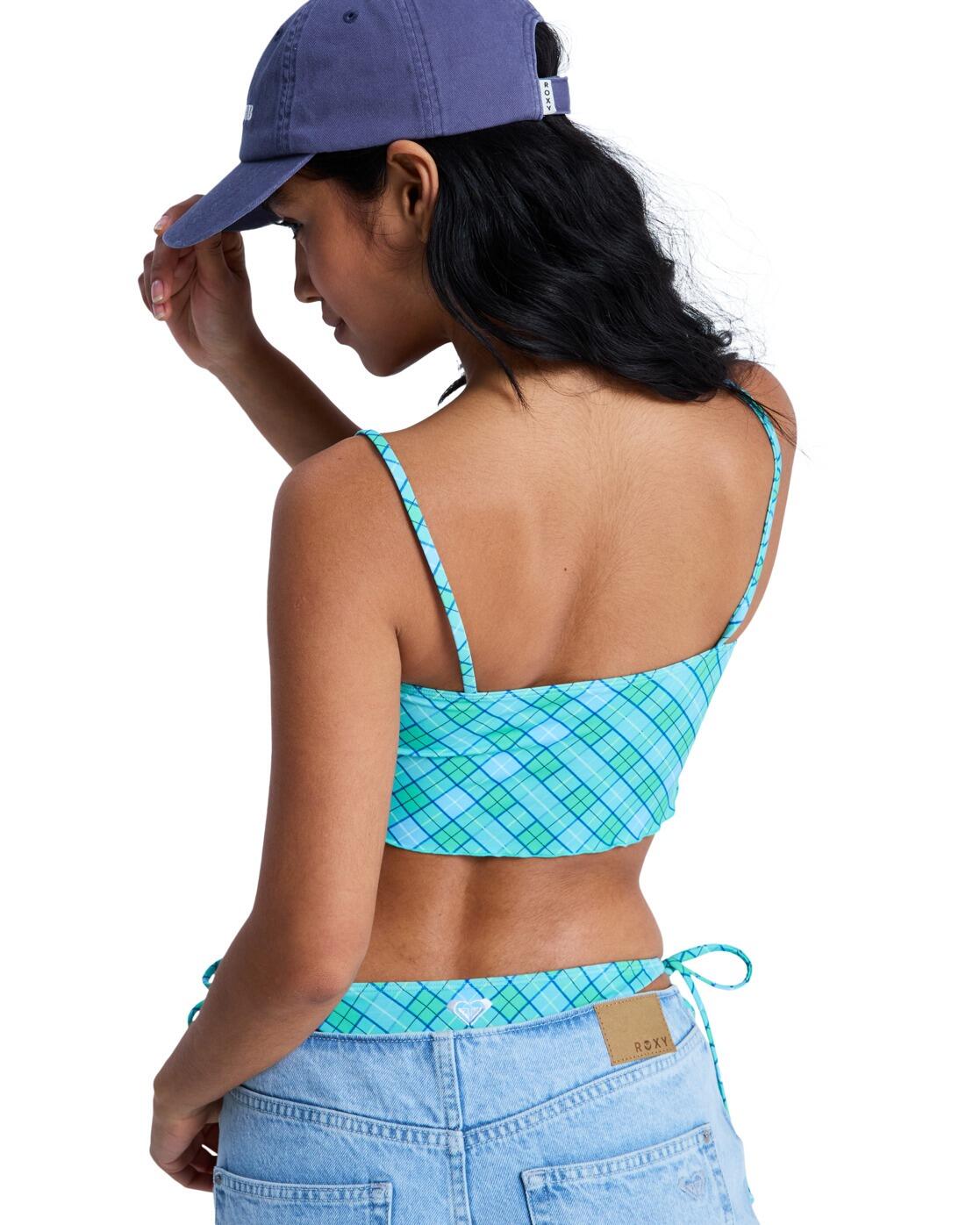 Top de bikini deportivo PRINTED ESSENTIALS TANK TOP Verde Mujer 3/4