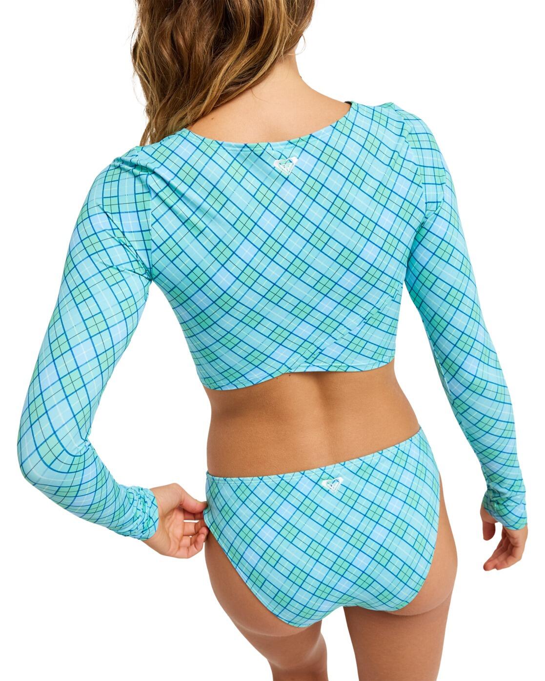 Krótka koszulka z długim rękawem rashguard damska THE BEACH BABE