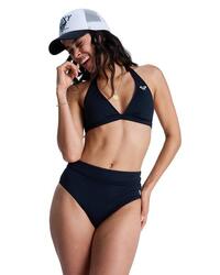 Bas de bikini taille haute SOLID ESSENTIALS Noir Femme