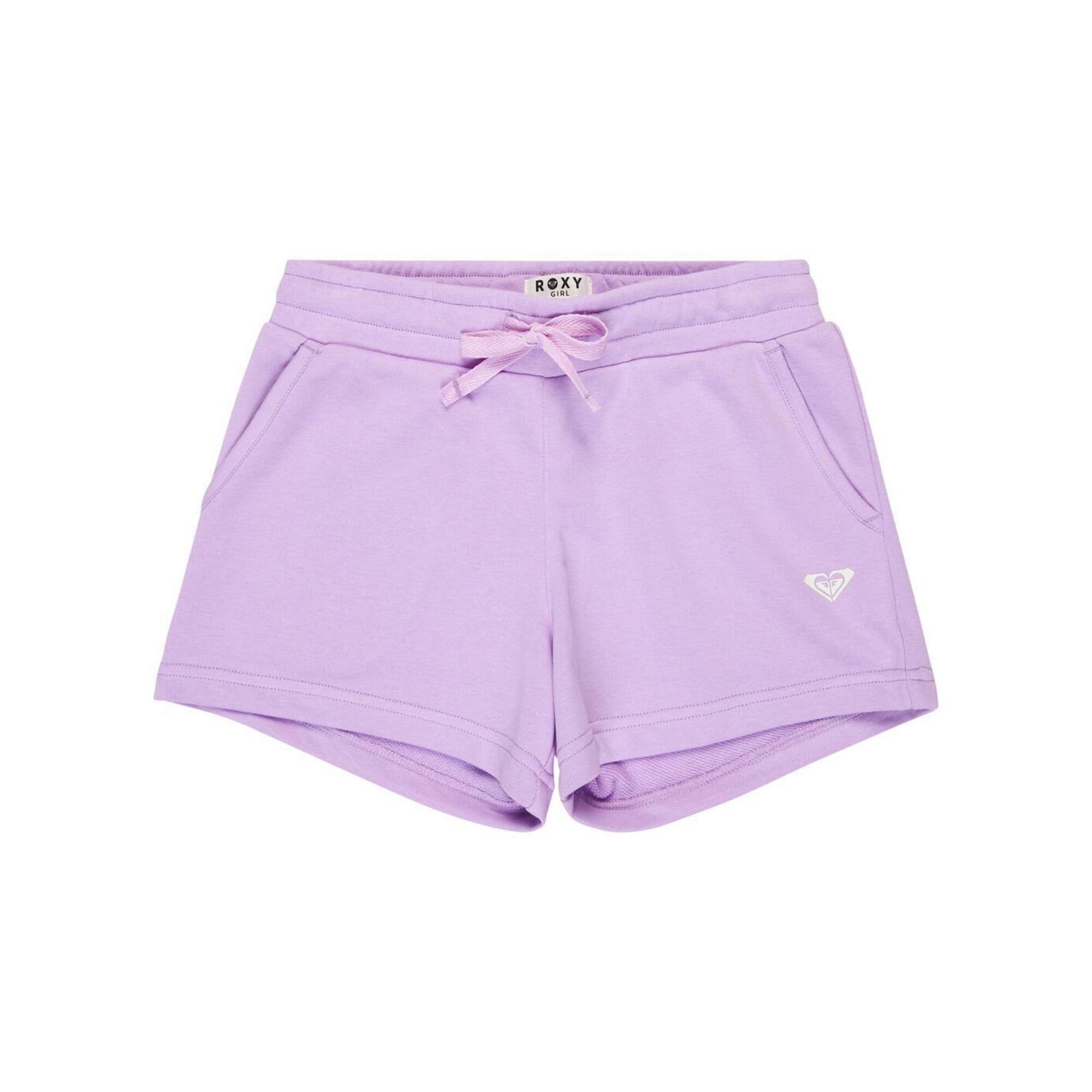 Roxy - Short En Molleton Surf Feeling Terry Violet Fille - Short - Violet - Decathlon