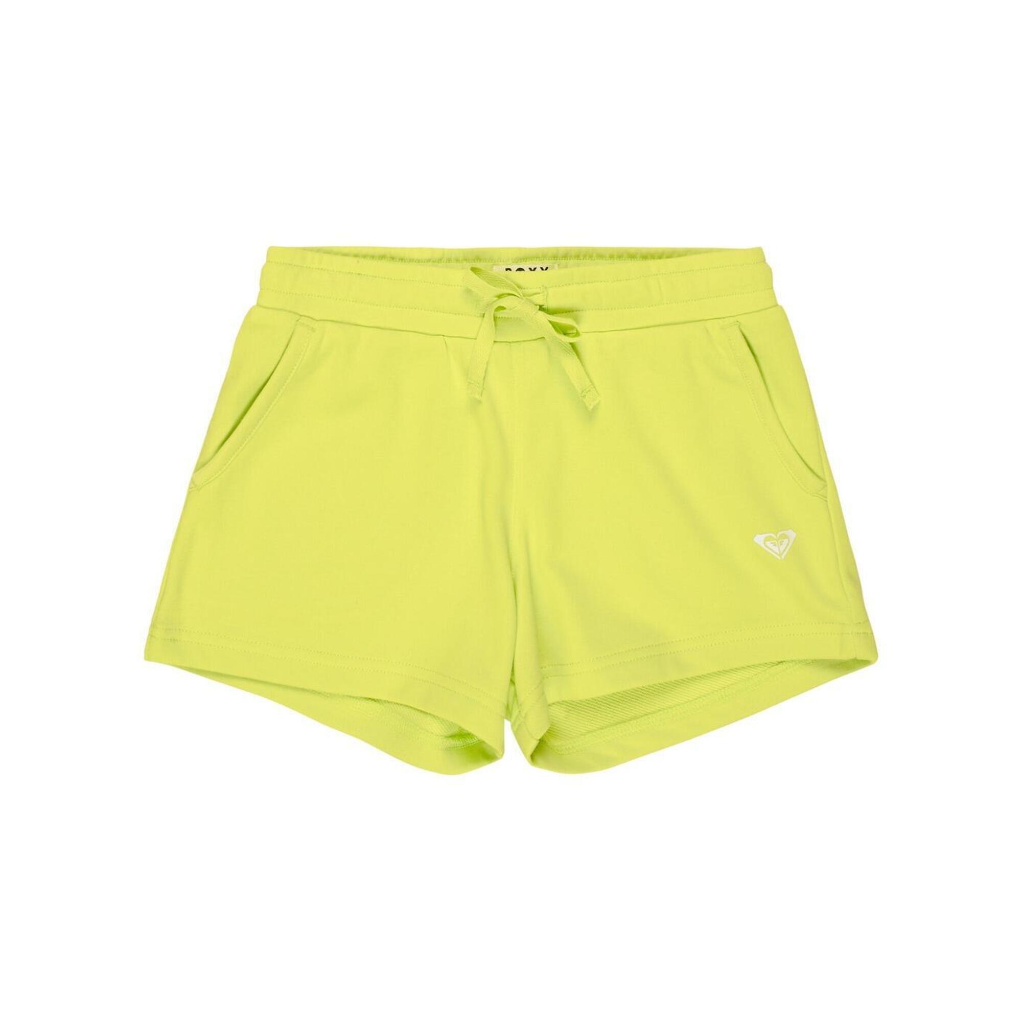 Roxy - Short En Molleton Surf Feeling Terry Vert Fille - Short - Vert - Decathlon