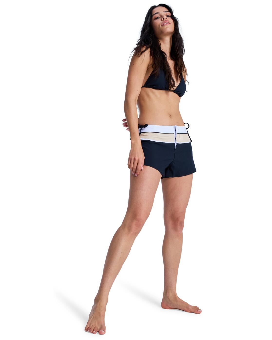Boardshort THE RETRO ESSENTIALS 2" Negro Mujer 4/4