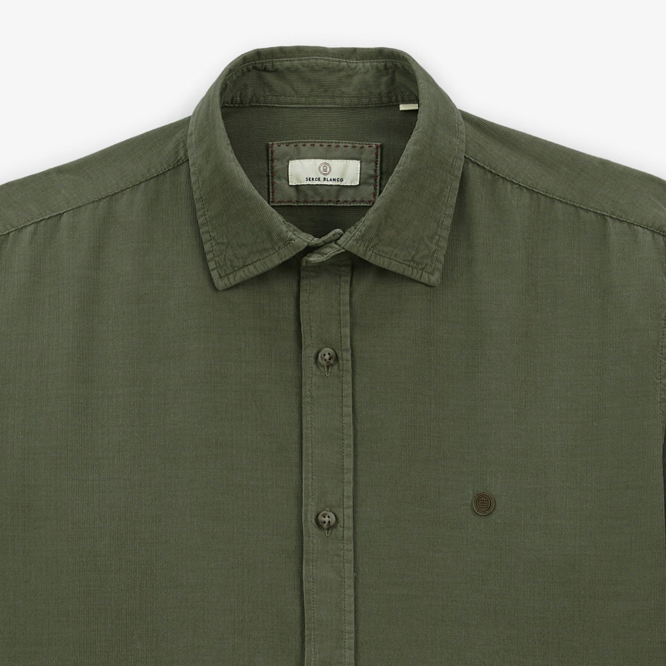 Camicia a maniche lunghe Charles in velluto 3/3