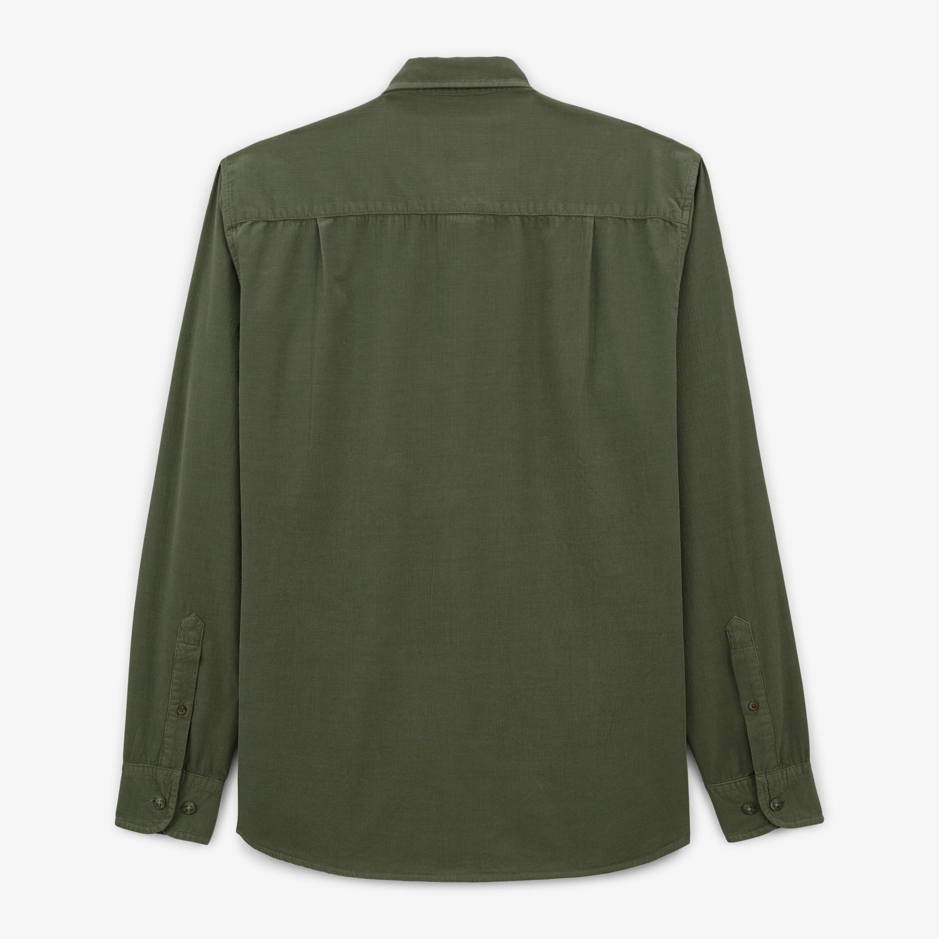 Camicia a maniche lunghe Charles in velluto 2/3