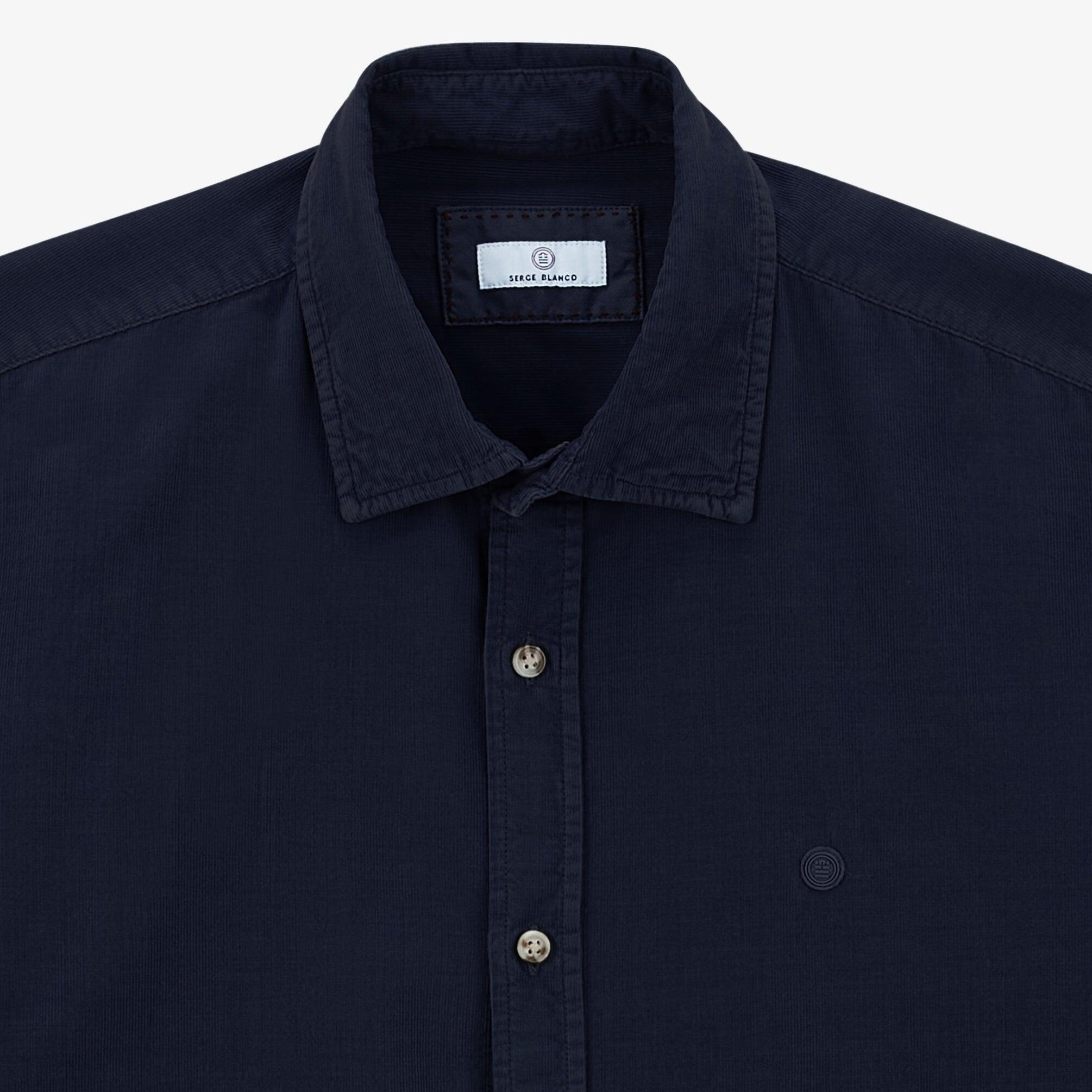 Camicia a maniche lunghe Charles in velluto 3/3