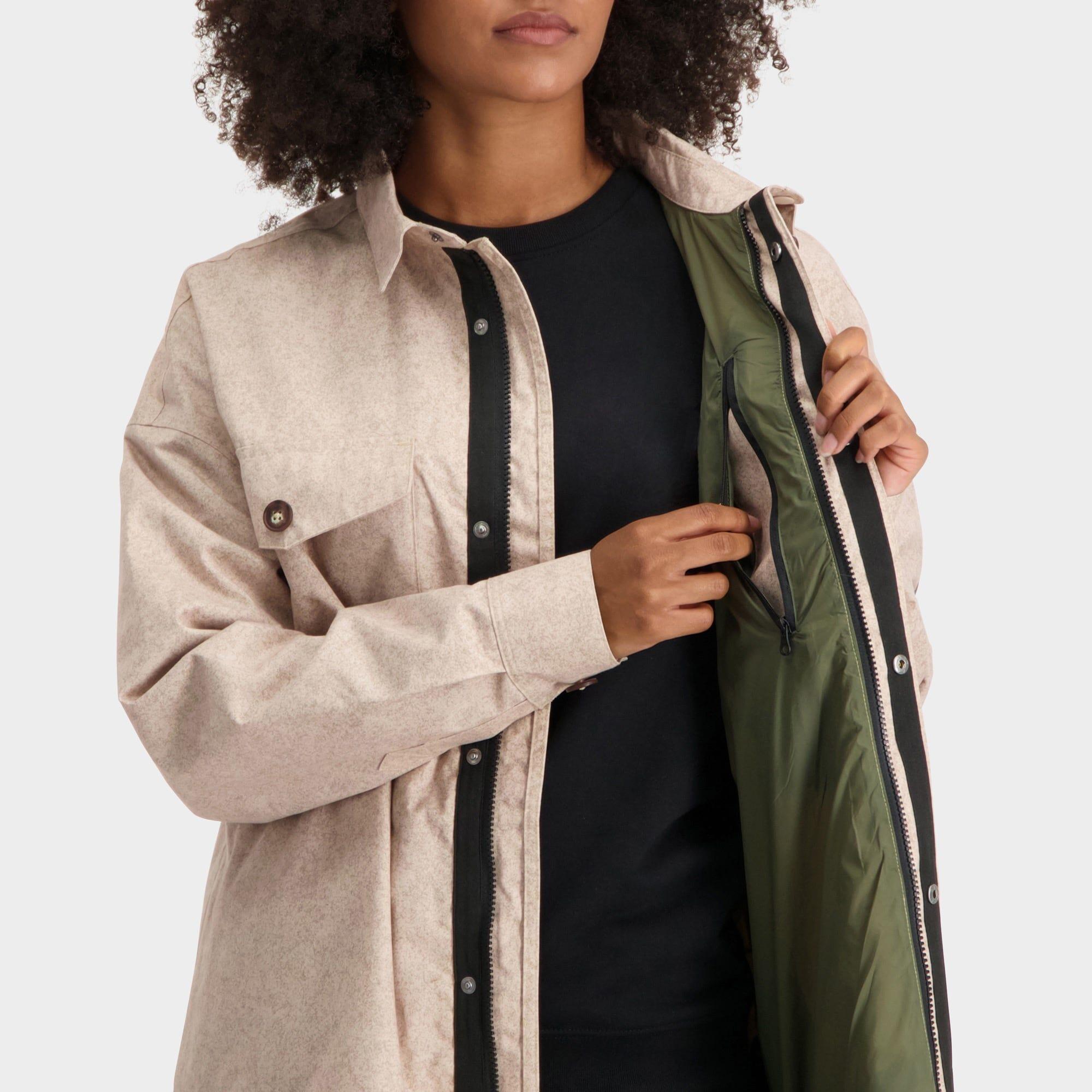 Oversized Rain Shirt Urban Outdoor Dames Moonlight 7/7