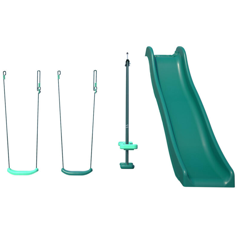 Soulet - Set 4 Agrès Avec Face À Face Et Toboggan Pour Portique Cocoon 195 - Aire De Jeu - Taille Unique - Decathlon