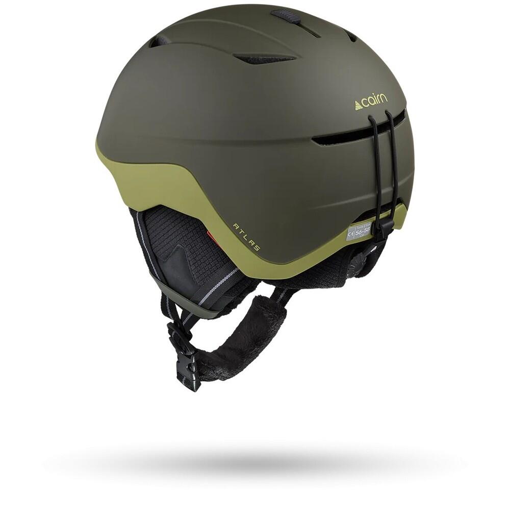 Cairn - Cairn Casque De Ski Atlas Pure - Mat Khaki Leaf - Casque - Vert - 54-56 Cm - Decathlon