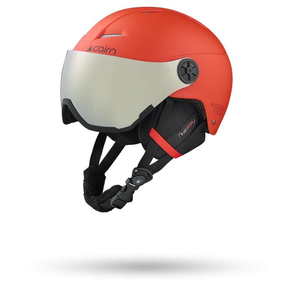 Cairn - Cairn Casque De Ski Junior Android Visor J - Mat Bright Red - Casque - Orange - Decathlon