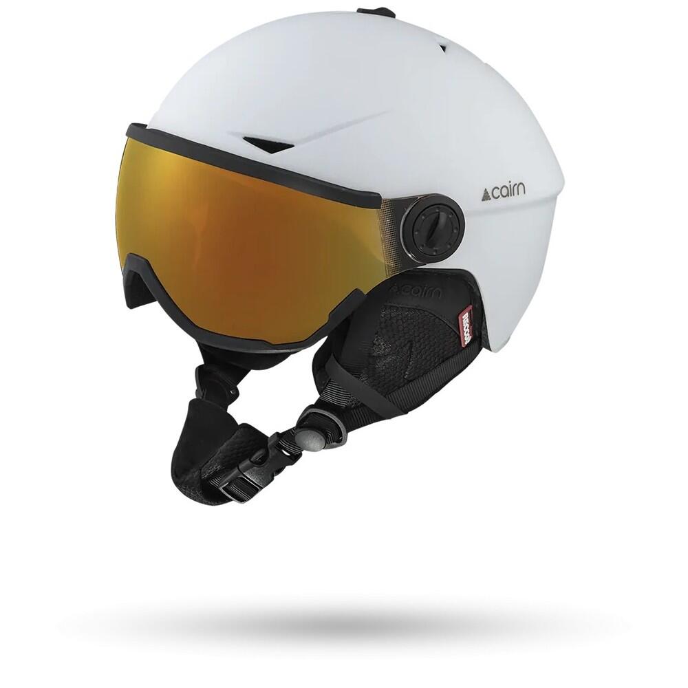 Capacete de esqui CAIRN RISE PHOTOCHROMIC PURE - BRANCO MATE 2/3