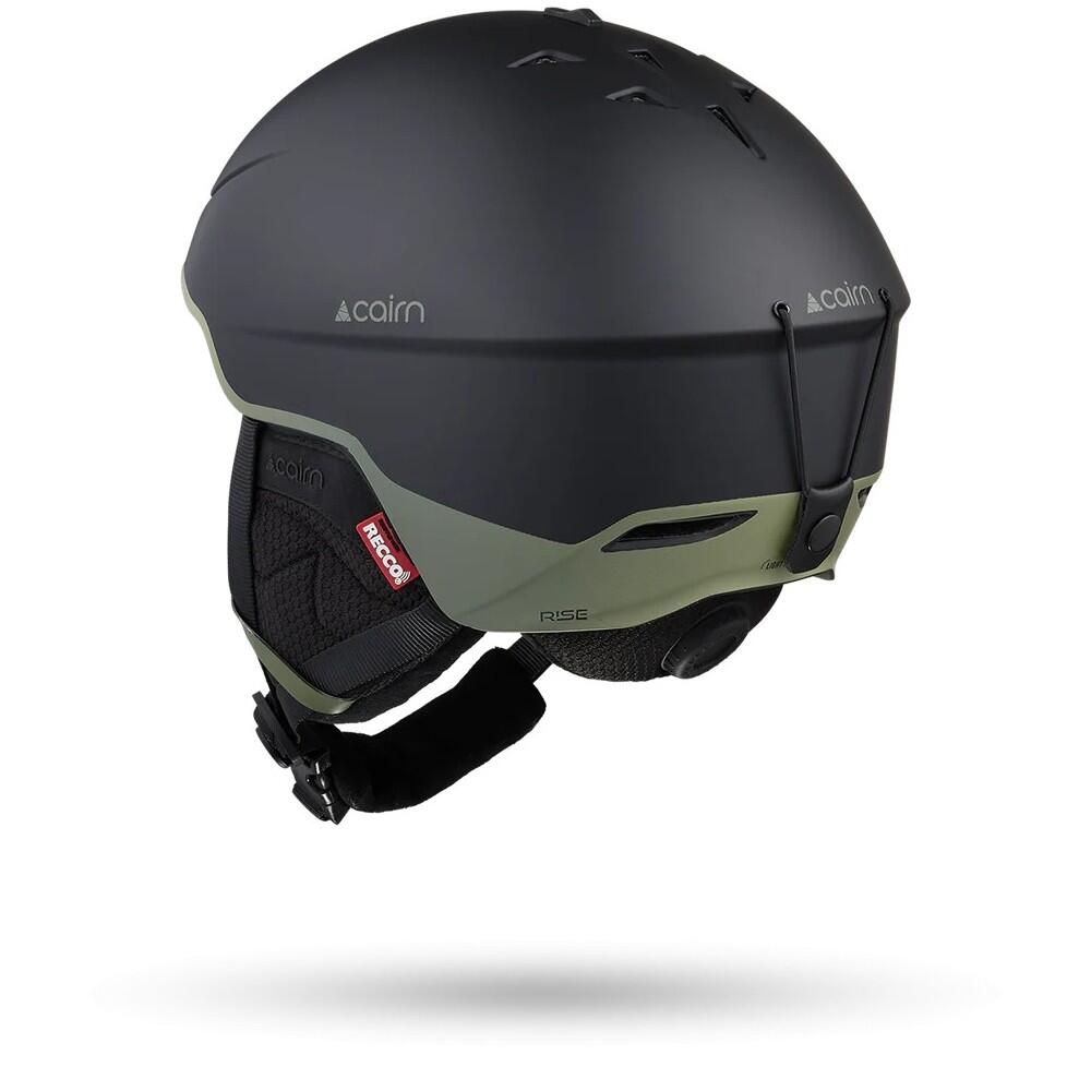 Casco de esquí CAIRN RISE PURE - MAT BLACK KHAKI 1/3