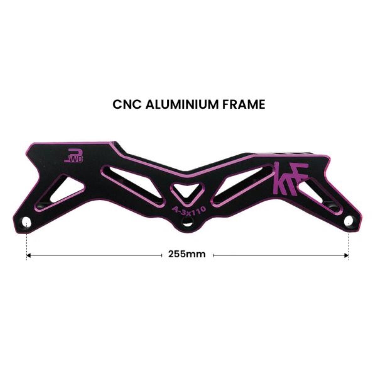 GUÍA PARA PATINES 3x110 NEGRO/ROSA 255MM 2 UDS 2/3