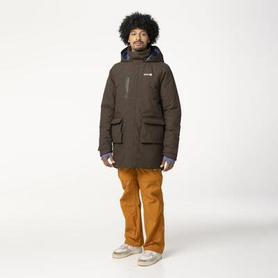 Defender winter regenjas heren ground coffee