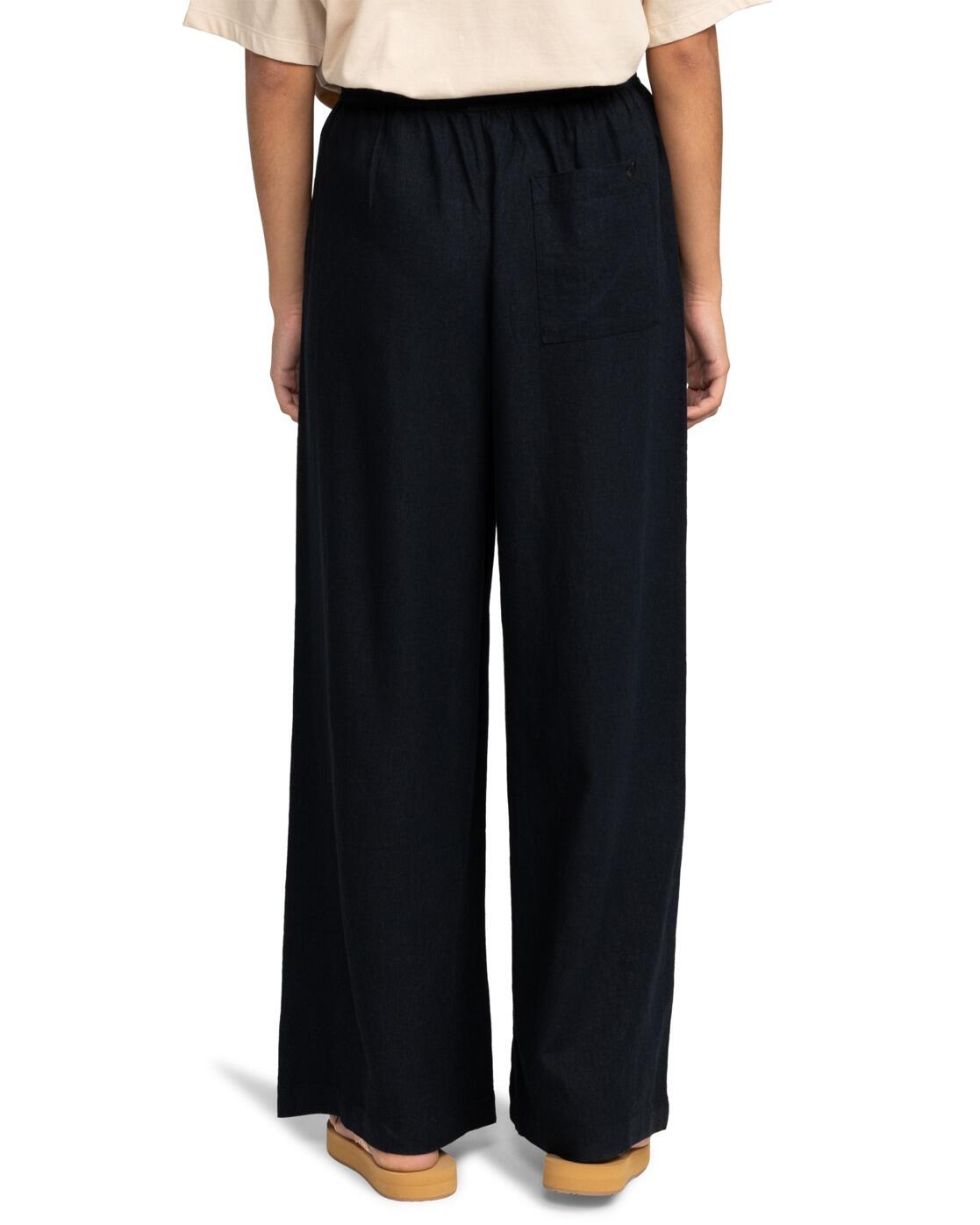 Pantalon souple LEKEITIO BREAK MID Noir Femme 3/4