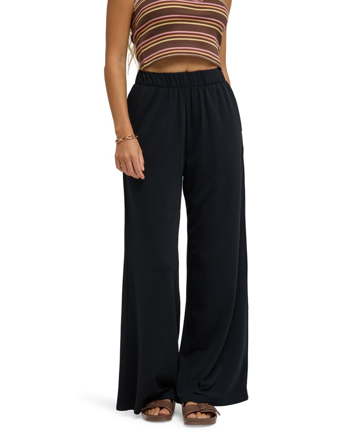 Lounge-Jogginghose mit weitem Bein SURFING BY SUNLIGHT Schwarz Dames 2/4
