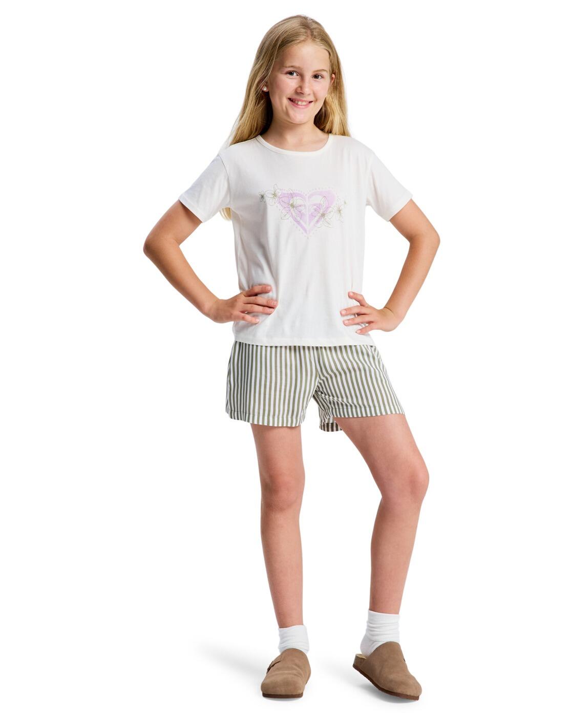 T-Shirt à manches courtes LILYREGULAR NIGHT Blanc Fille 4/4