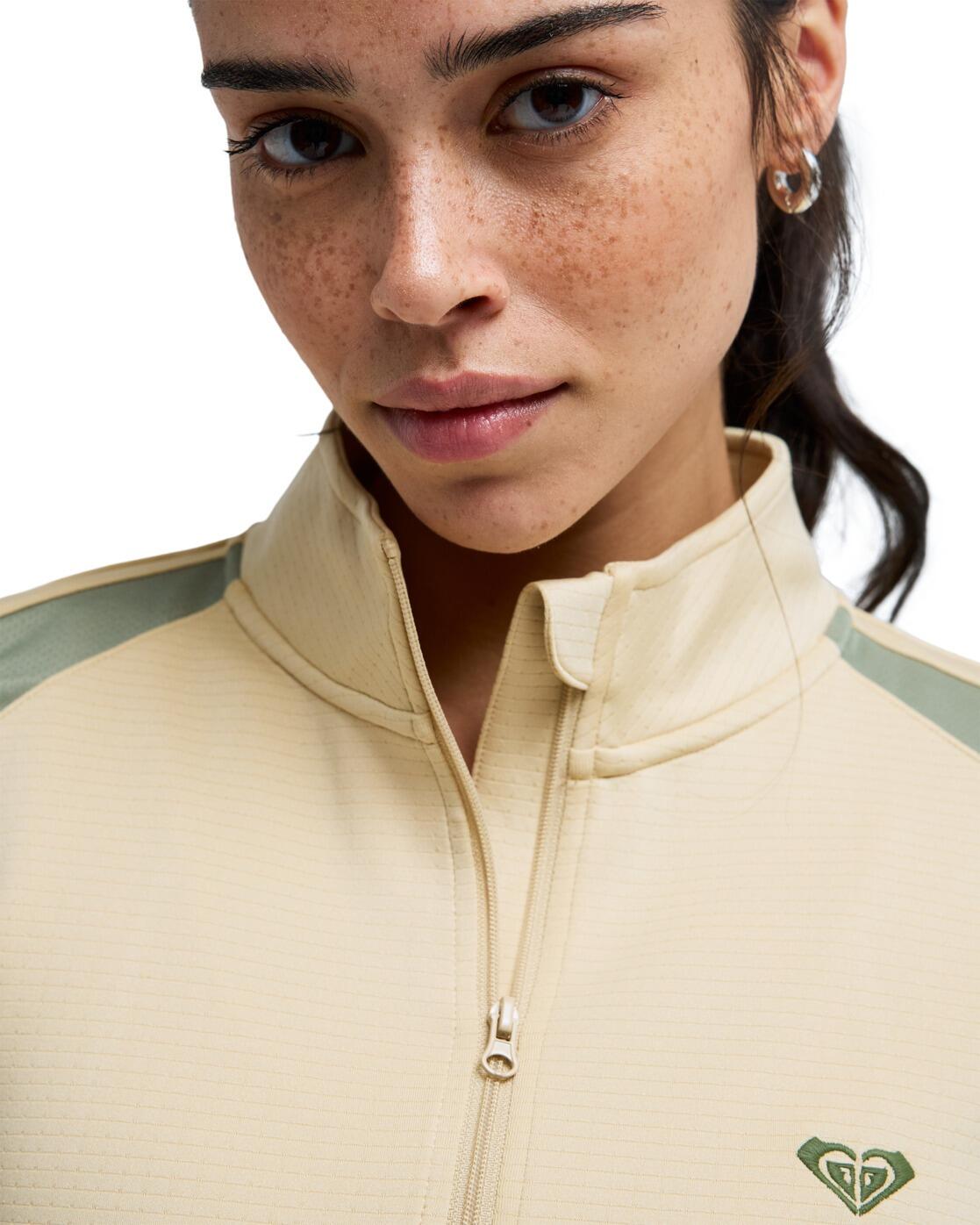 Haut à manches longues respirant BOUNDLESS SPIRIT TECH Beige Femme 4/4