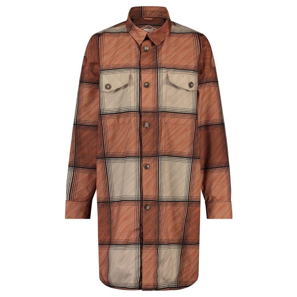 Oversized Rain Shirt Winter Rain Jacket Women Cinnabar