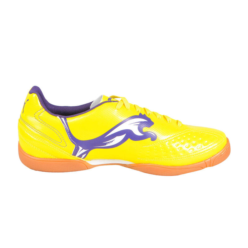 Ghete fotbal sala Puma V5.11 IT, yellow-purple-white 46.5