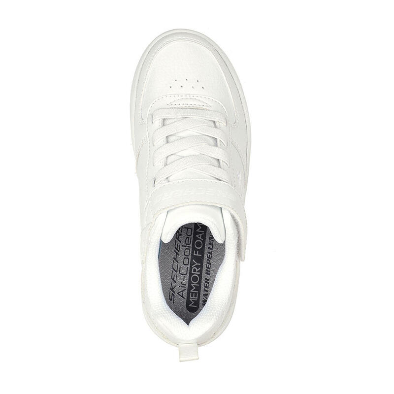 Pantofi sport copii Skechers Sport Court 92 Zelder, alb 28