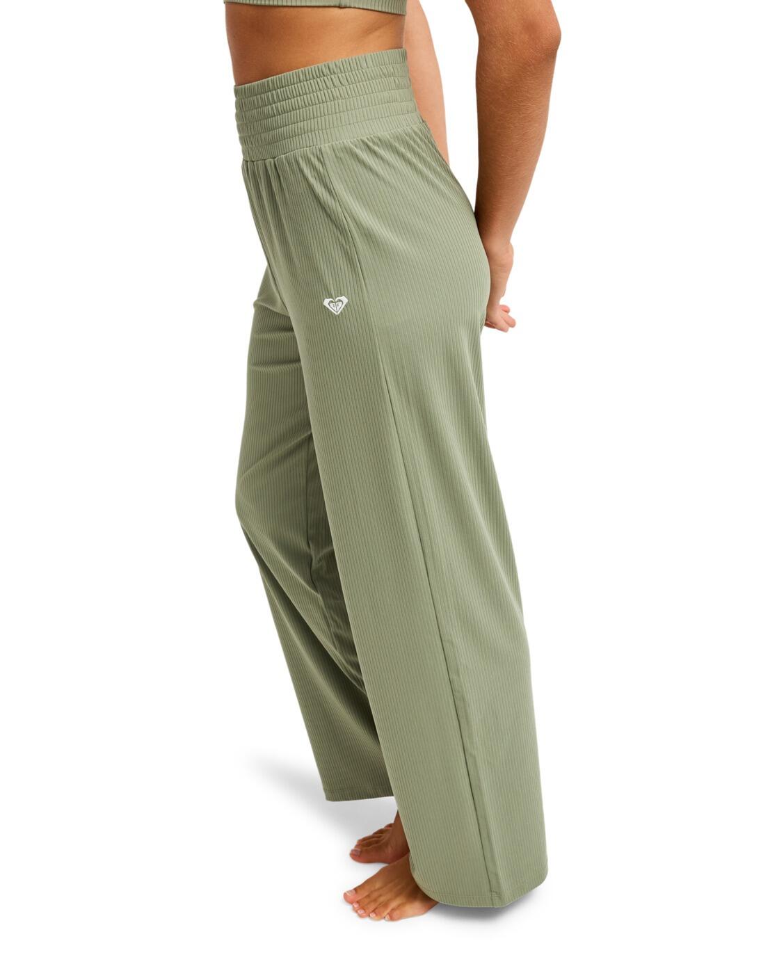 Pantalon de sport RISE & VIBE Vert Femme 3/4