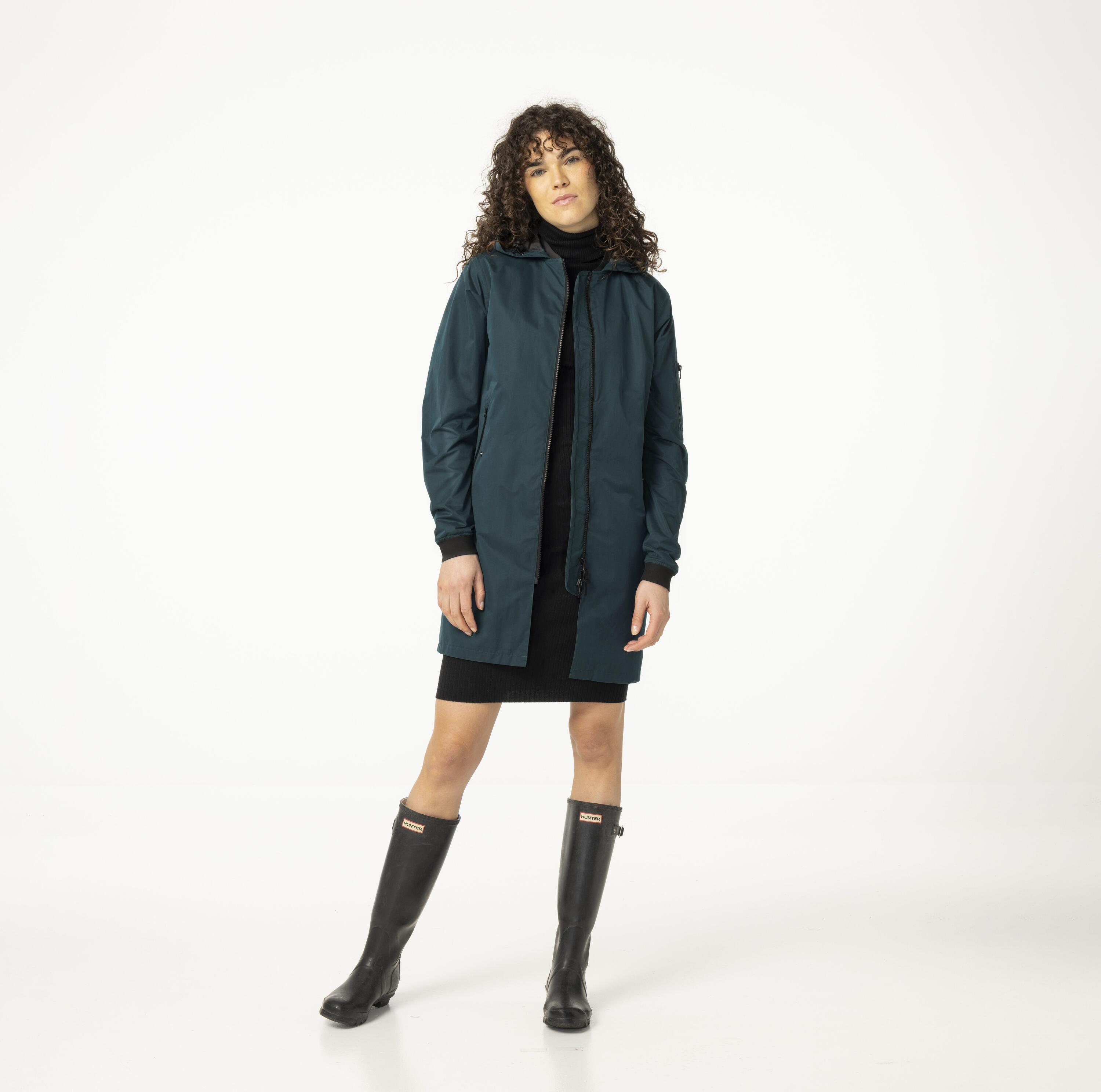Long Bomber Regenjacke  Damen Deep Sea Green 2/7