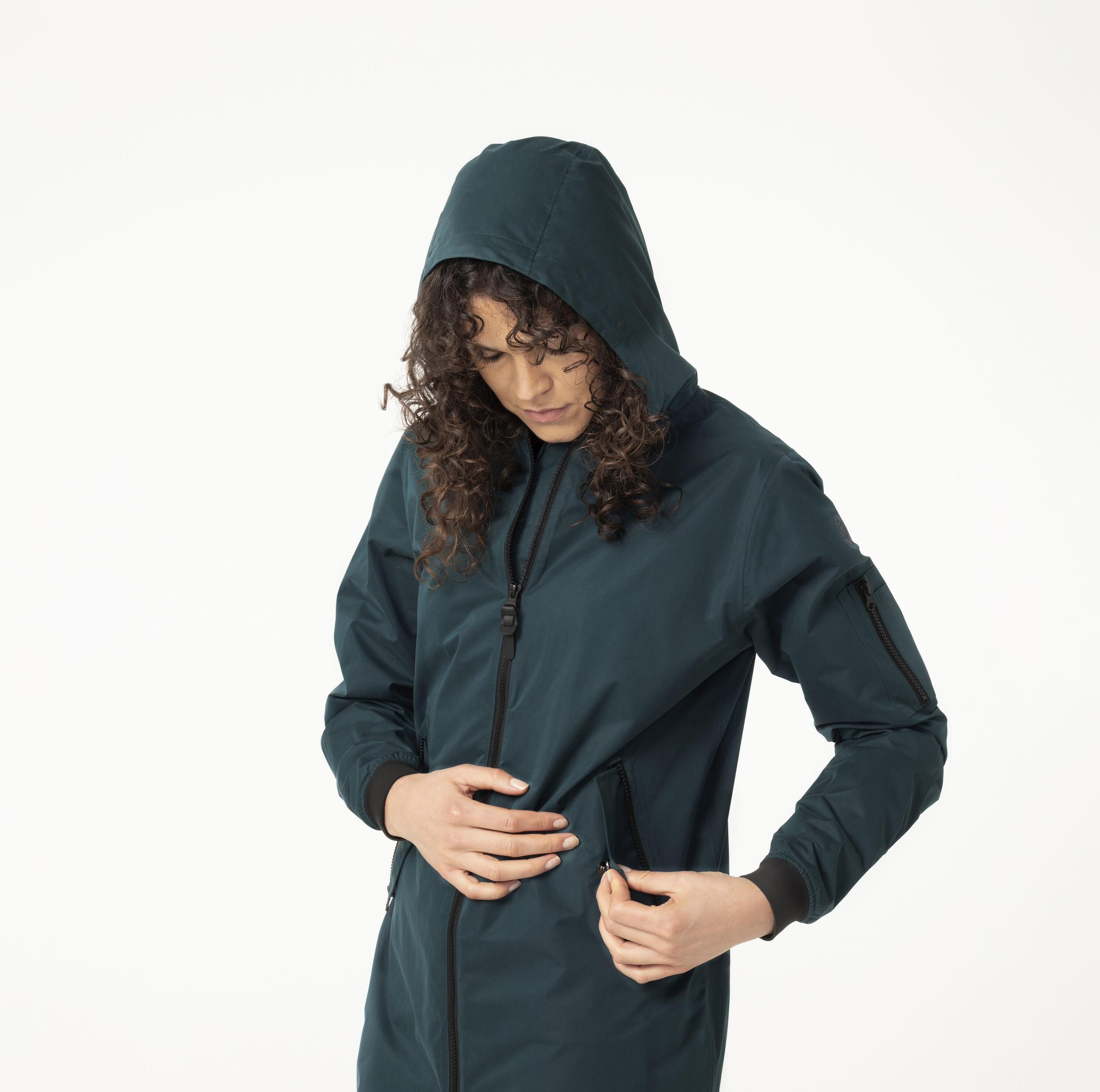 Long Bomber Regenjacke  Damen Deep Sea Green 4/7