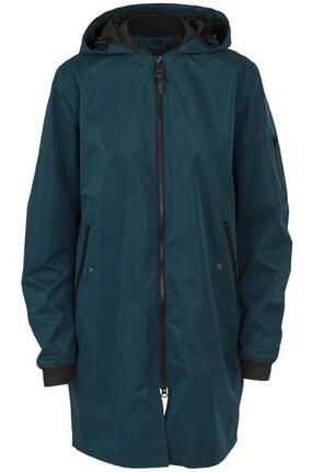 Long Bomber Veste de pluie Femme Black