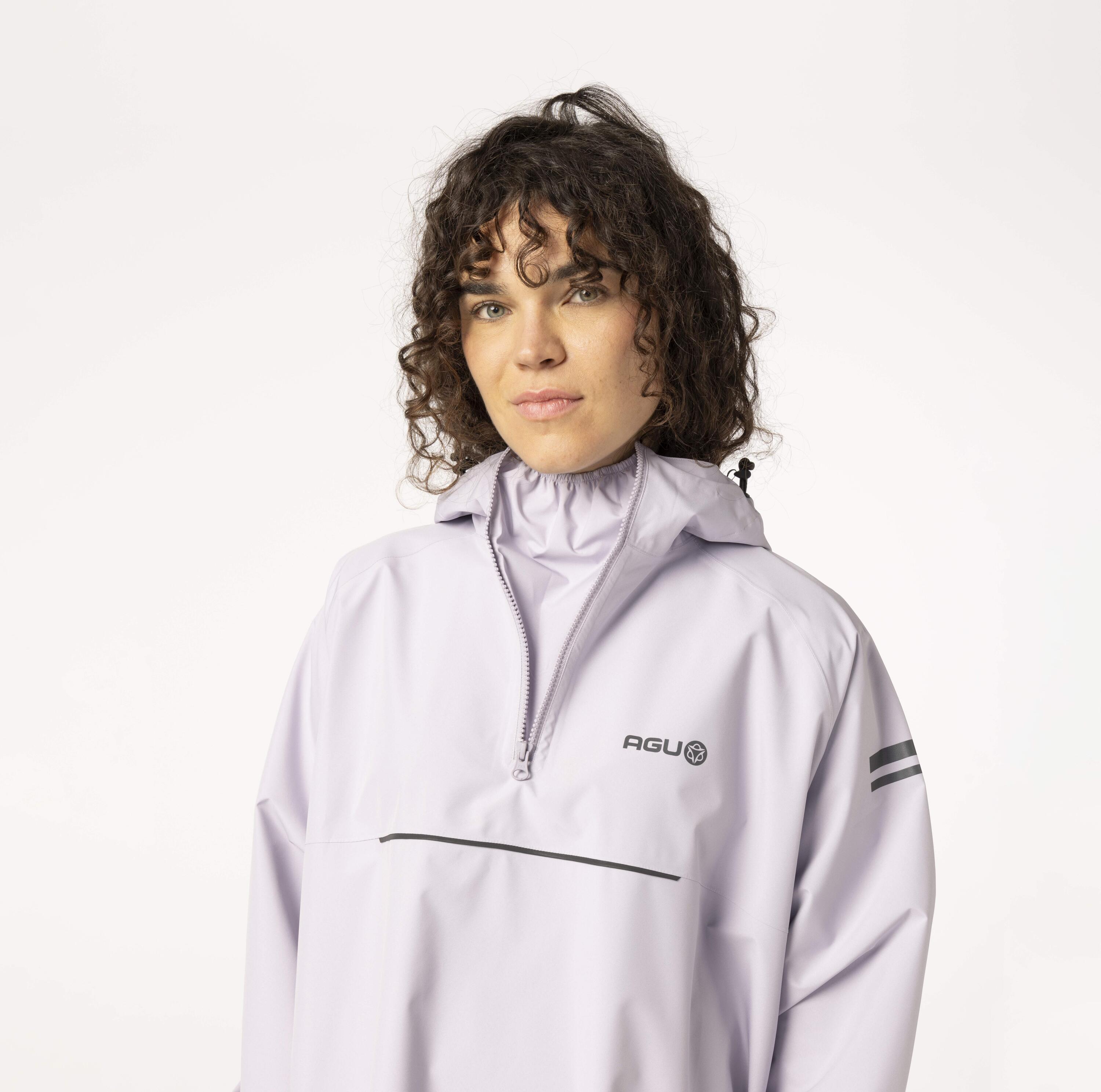 Longsleeve Regenponcho  Dusty Lilac 6/7