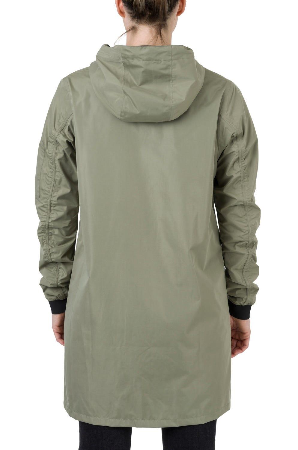 Long Bomber Giacca antipioggia Urban Outdoor Donne Green Pistachio 3/7