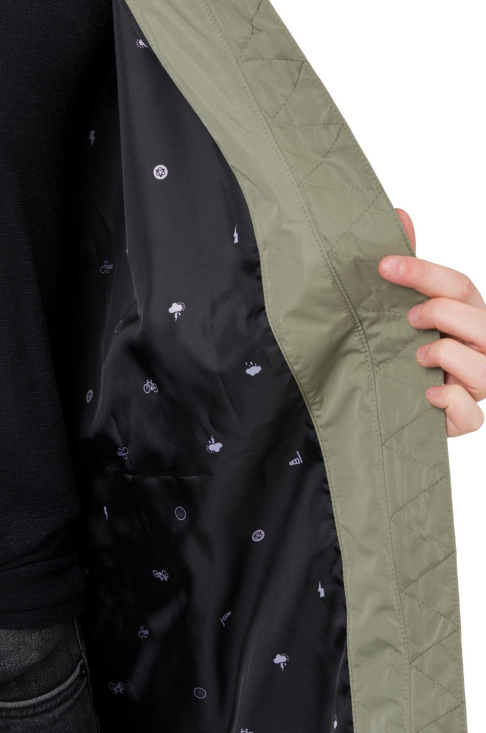 Long Bomber Giacca antipioggia Urban Outdoor Donne Green Pistachio 7/7
