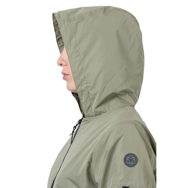 Long Bomber Rain Jacket  Women Green Pistachio