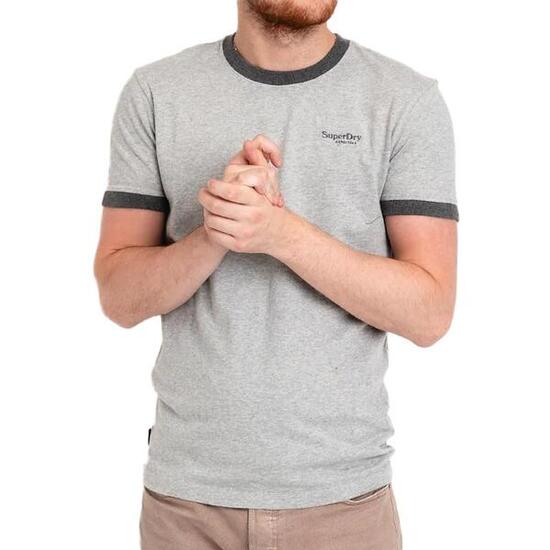 T-shirt Gris Homme Superdry Essential Logo