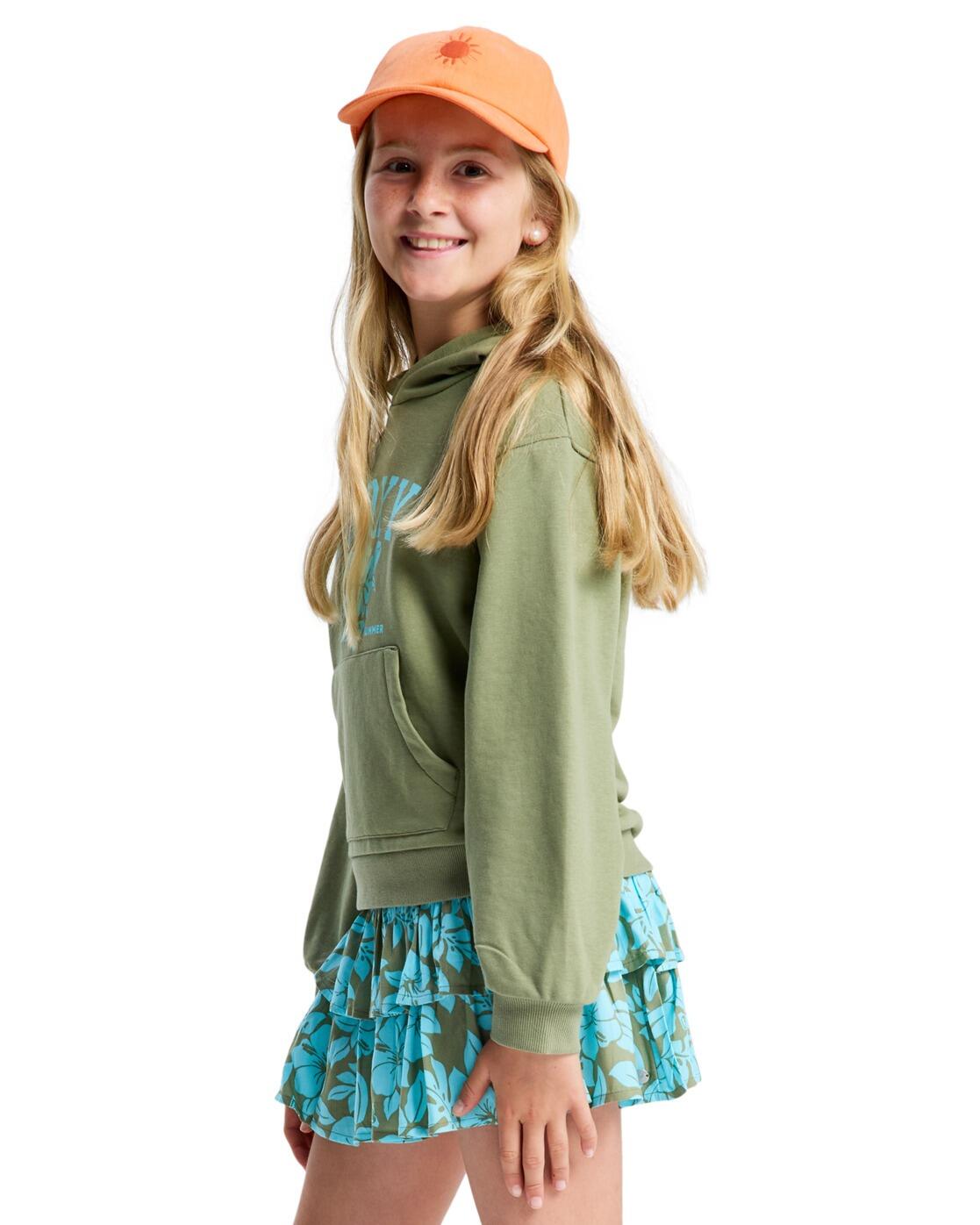 Sweat à capuche Relaxed Fit HOPE YOU TRUST 2 Vert Fille 3/4