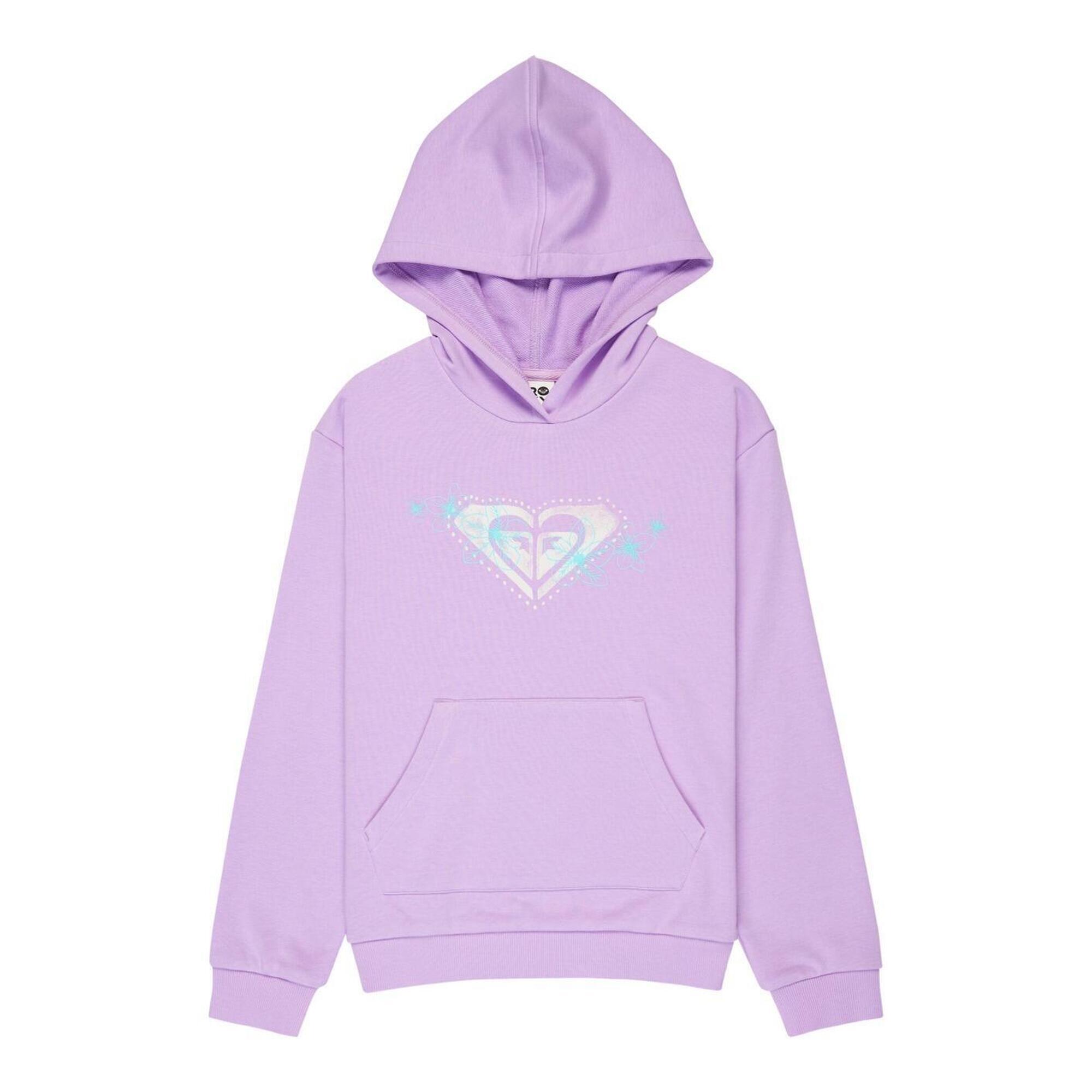 Roxy - Sweat À Capuche Surf Feeling Terry Violet Fille - Sweat-shirt - Violet - Decathlon
