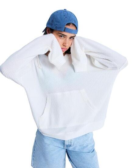 Oversizer Strick-Hoodie OCEAN DRIVE Weiss Frauen